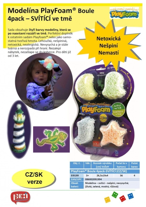 Kreativni set PlayFoam® Boule svjetleći