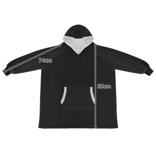Mikina XXL - Crna deka Ruhhy 24403