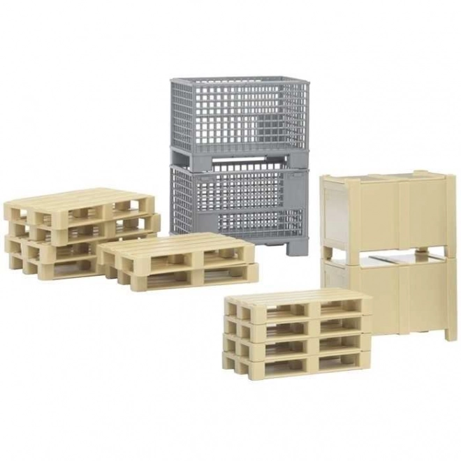 Bruder logistički set - palete i kutije