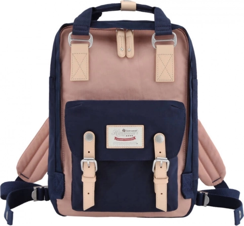 Ruksak za laptop Himawari 14'' tamnoplava i ružičasta