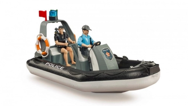 Bruder policijski čamac s policajcem i roniocem