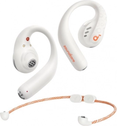 Bežične slušalice SOUNDCORE AeroFit Pro bijele s otvorenom konstrukcijom
