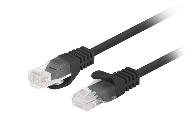 Patchcord UTP kat.6 0,25m crni 10-pack