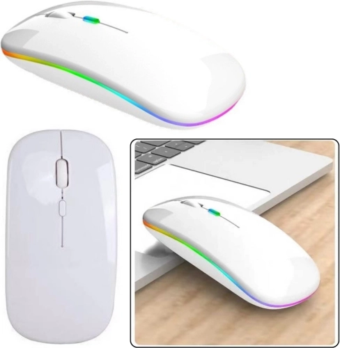 Bežični ergonomski miš bijeli