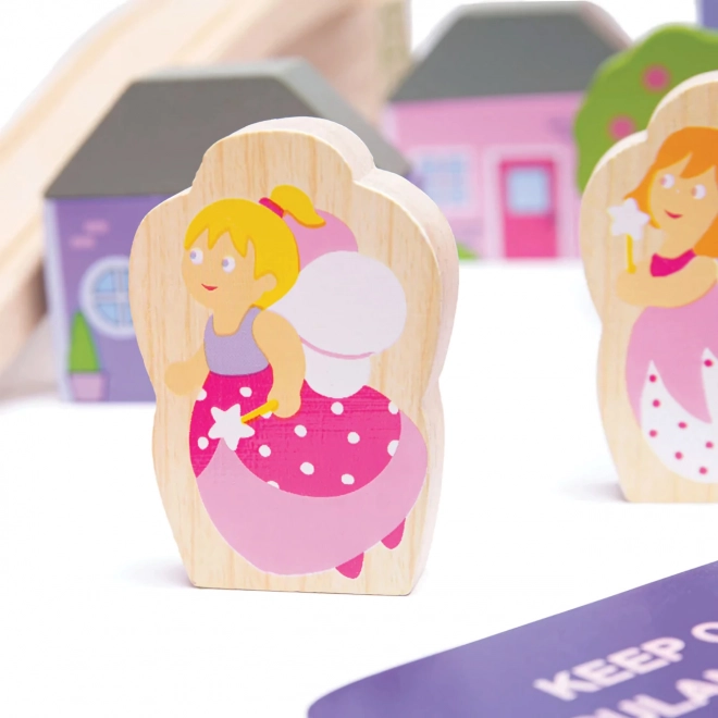 Bigjigs Rail Drvena velika vlakić-pruga princeze