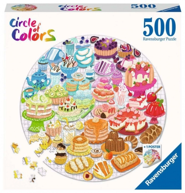 Ravensburger slagalica krug: Deserti 500 komada