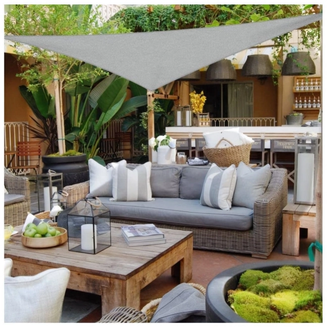 Vodootporna suncobranska tenda 5x5x5m ModernHome - Siva