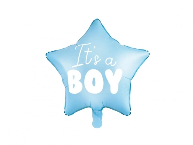 Foli balon zvijezda "It's a boy" plava 48 cm