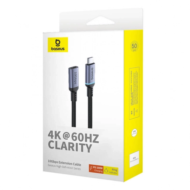 Produžni kabel Baseus USB-C 10Gb/s 0,5m