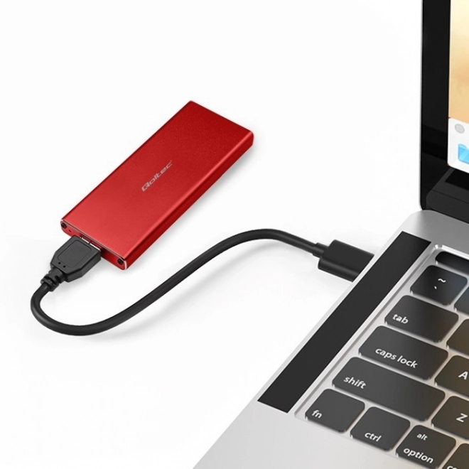 Ormarić | Kućište za disk M.2 SSD | SATA | NGFF | USB 3.0 | Superspeed 5Gb/s | 2TB | Crvena boja