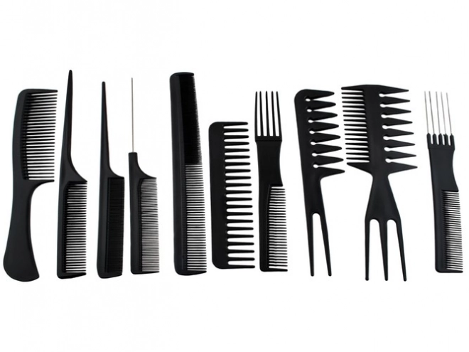 Frizerski češljevi - set od 10 kom
