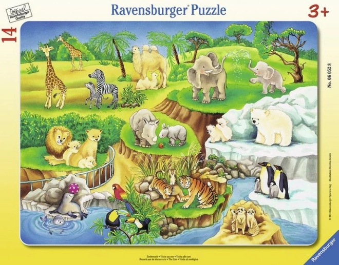 Puzzle 14 elemenata Posjet zoološkom vrtu