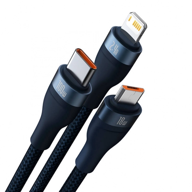 Punjač kabel Baseus 3u1 s brzim punjenjem