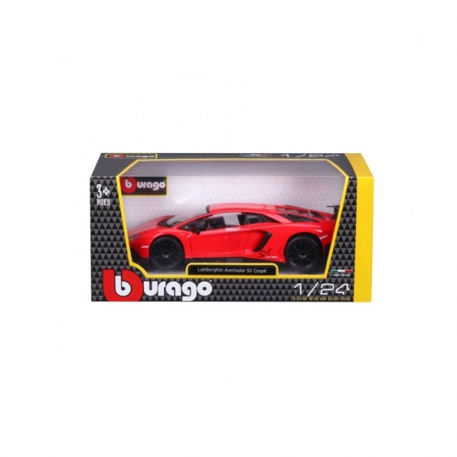 Metalni model Bburago Lamborghini Aventador crveni 1:24