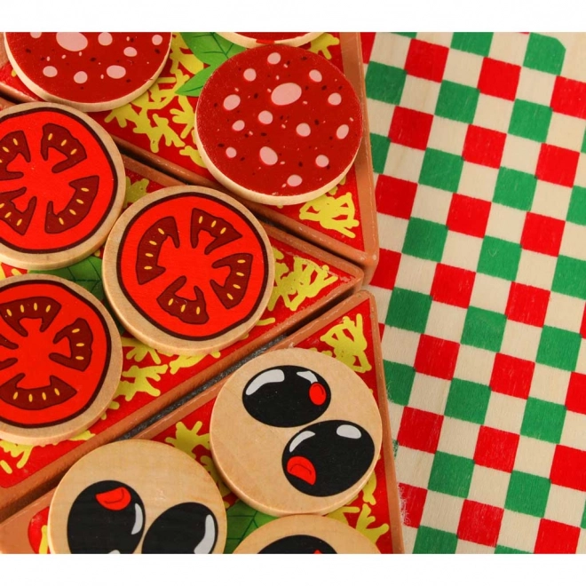 Drvena igraća set Pizza s priborom