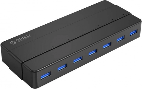 ORICO USB hub 7× USB 3.0, crni