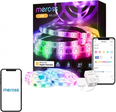 Pametna LED svjetlosna traka MEROSS MSL320 s podrškom za Apple HomeKit