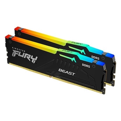 Memorija Kingston Fury Beast RGB DDR5 32GB 6400 CL32 EXPO crna