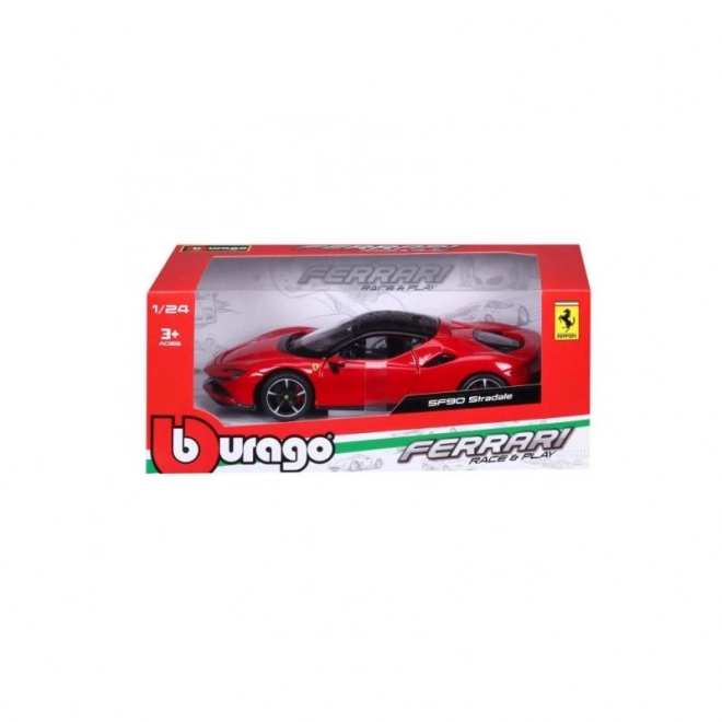 Bburago 1:24 Ferrari Top SF90 Stradale Crvena