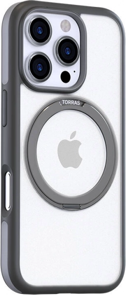 Torras Ostand R Fusion futrola za iPhone 16 Pro Max siva