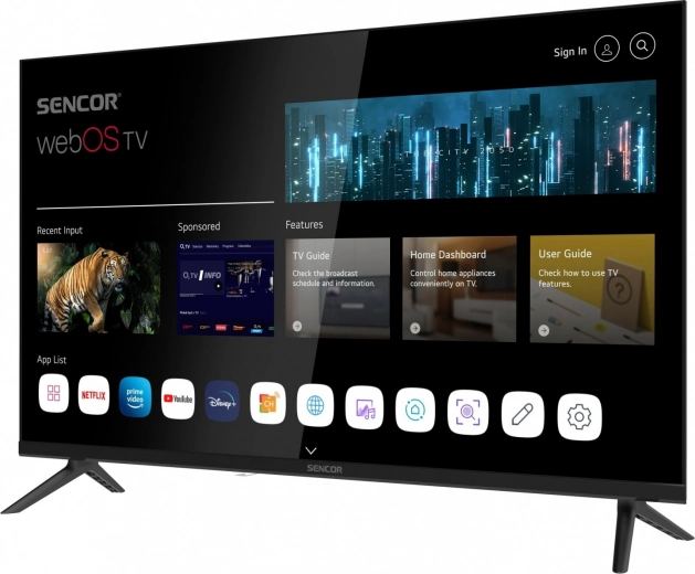 Pametno sučelje webOS s omiljenim aplikacijama