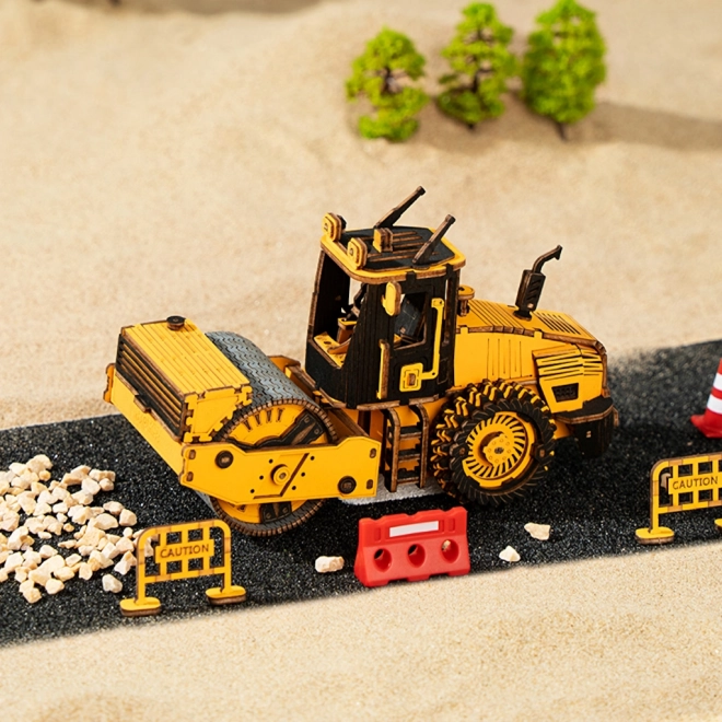 RoboTime drvene 3D puzzle - Cestovni valjak