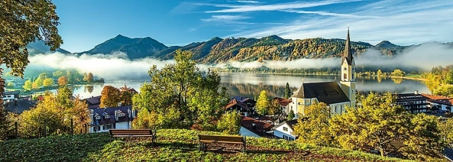 Panoramski puzzle jezero Schliersee 1000 kom