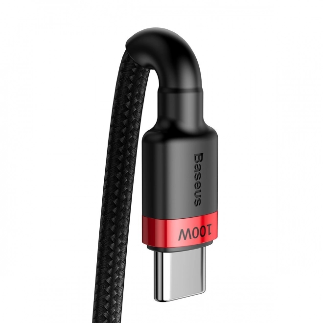 USB-C kabel za brzo punjenje Baseus Cafule 100W crveni crni