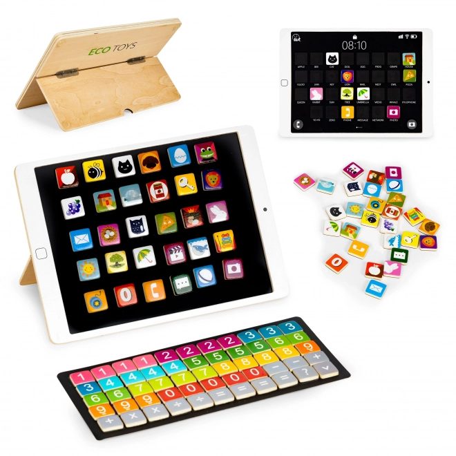 Drveni edukacijski tablet, magnetska ploča ECOTOYS