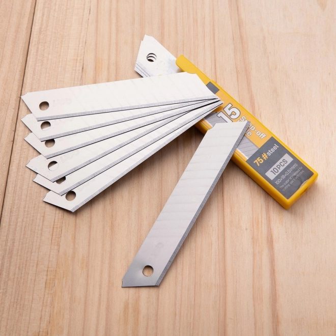 Nož 9 mm 10 kom oštrica Deli Tools EDL-DP092 (srebrna)