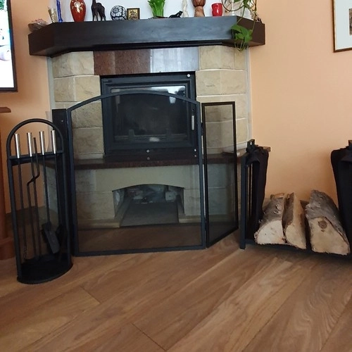 Košara i torba za drva za kamin 2u1