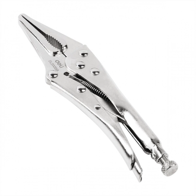 Duge klješta s bravom Deli Tools srebrne
