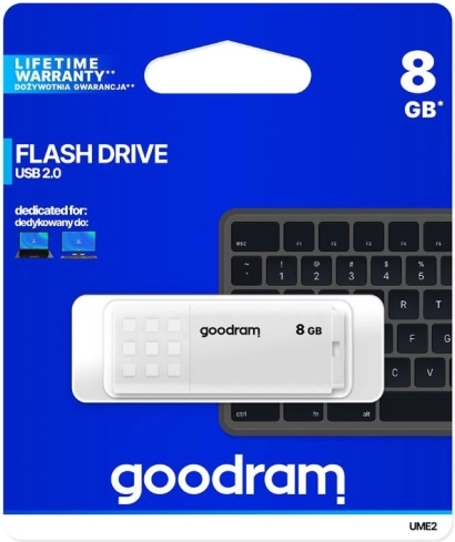 USB memorija GOODRAM UME2 8GB USB 2.0 Bijela