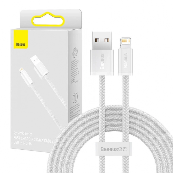 Baseus Dynamic kabel USB na Lightning, 2,4 A, 2 m (bijela)