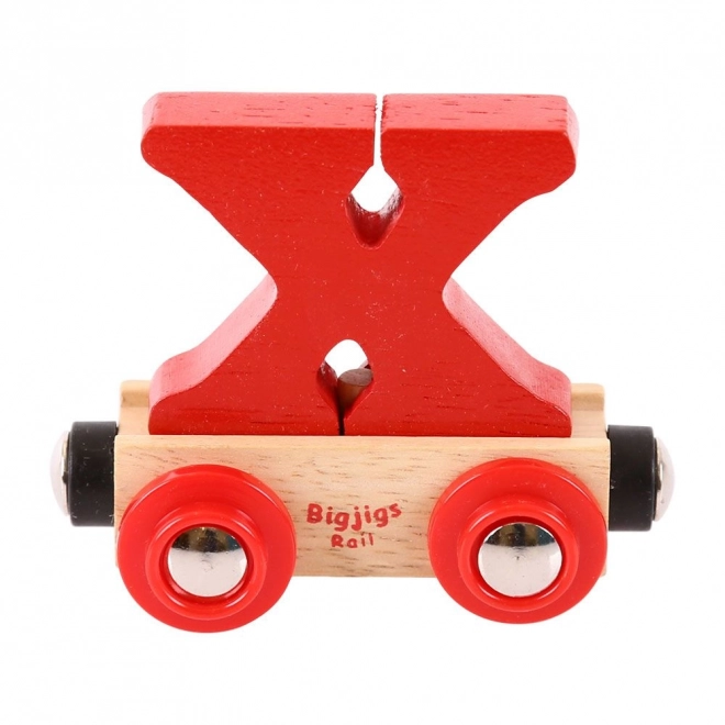 Bigjigs Rail Vagonek drvene vlakodrome - Slovo X