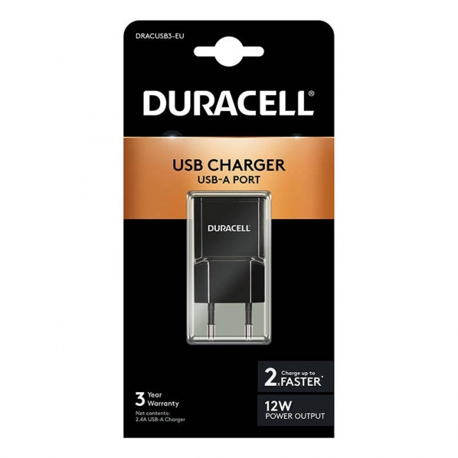 Duracell mrežni punjač USB, 2,1 A (crna)