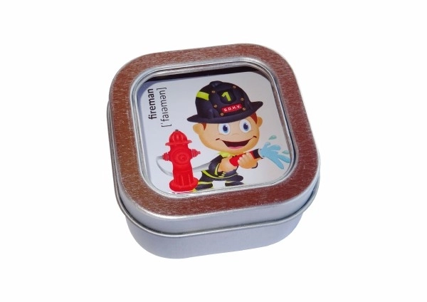 Pexeso Zanimanja vodootporno 64 kartica u limenoj kutiji 6x6x4cm