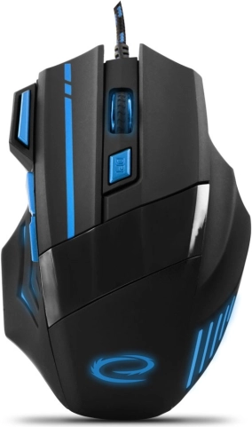 Žičani gaming miš 7D optički USB MX201 Wolf plavi