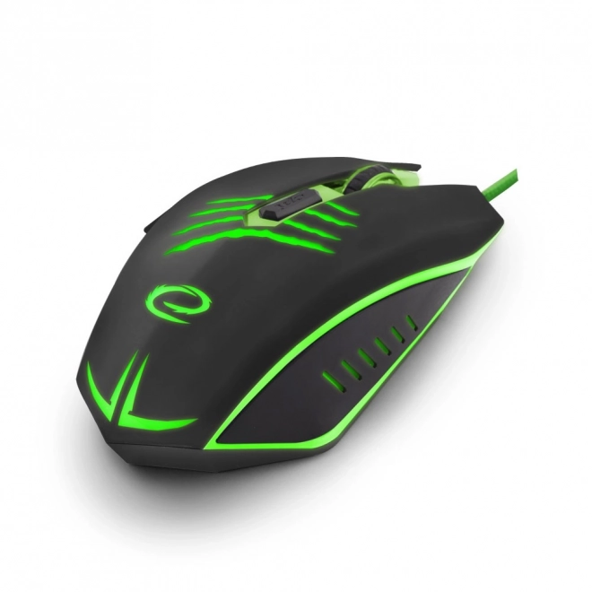 Žičana igraća miš 6D optička USB MX209 Claw zelena
