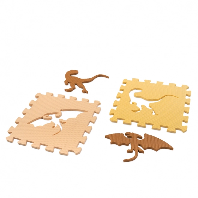 Pjenaste puzzle s dinosaurima i ogradom - 36 komada