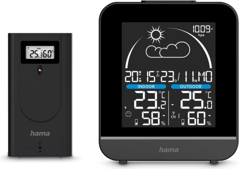 Digitalna meteorološka stanica Hama La Gomera crna