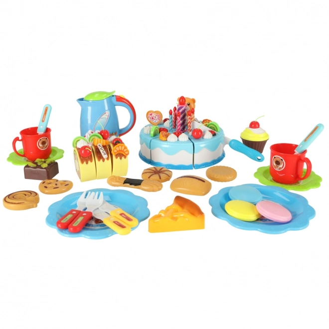 Rođendanska torta plava - 80 dijelova