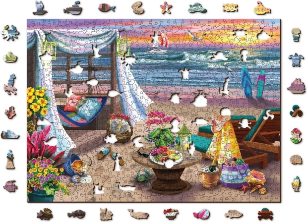 Drvene puzzle Ljetno vrijeme WOODEN CITY, 505 dijelova
