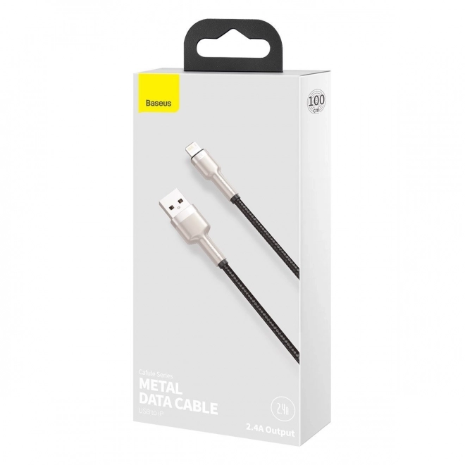 USB kabel za Lightning Baseus Cafule, 2,4A, 1m (crna)