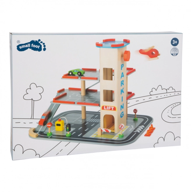 Drveno parkiralište s liftom - Small Foot