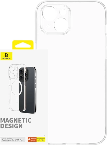 Magnetična futrola Baseus OS-Lucent za iPhone 15 Plus prozirna