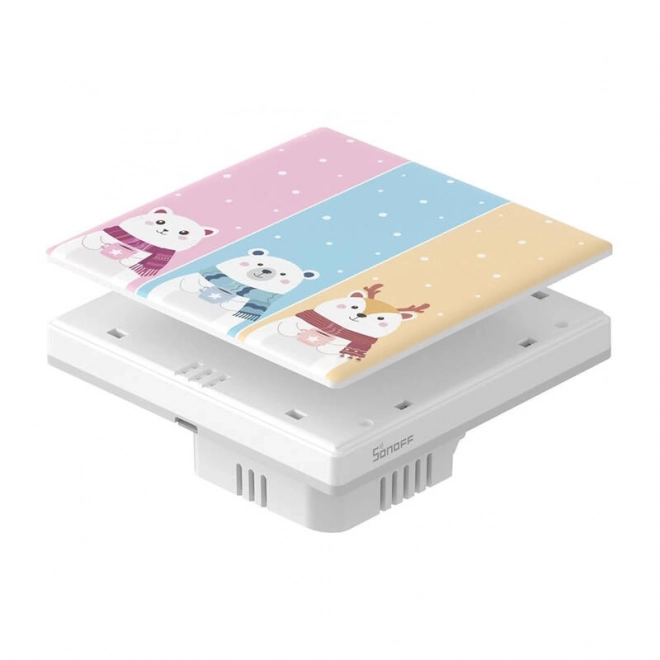 Dekorativni poklopac/kapa za T5 SONOFF Cartoon touch prekidač – 3C