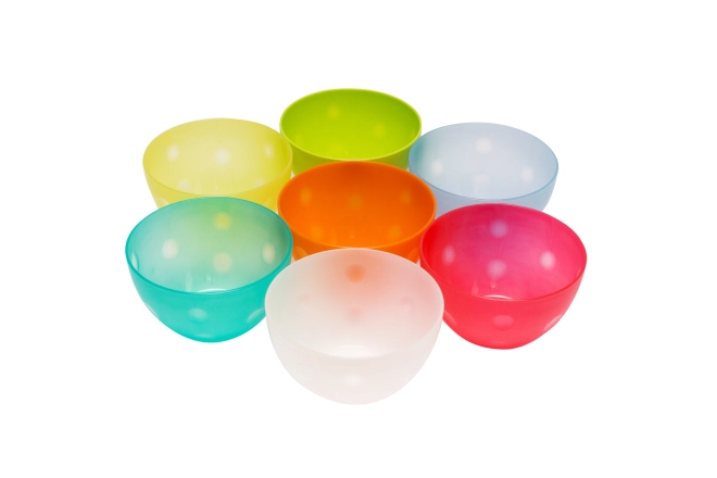 Plastična kuhinjska zdjela, mala 14 cm - mješavina boja