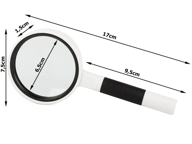 Prozirna staklena leća 65 mm