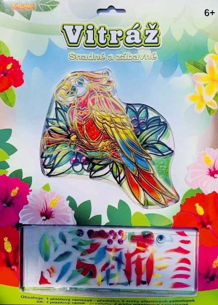 Kreativni vitraž za djecu 13x13 cm